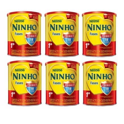 Kit Leite Ninho Fases 1+ 800g Com 6 unidades - Portal do Médico