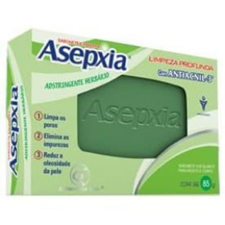 Asepxia Sabonete Antiacne Facial e Corporal Adstringente Herbário Esfoliante 85g