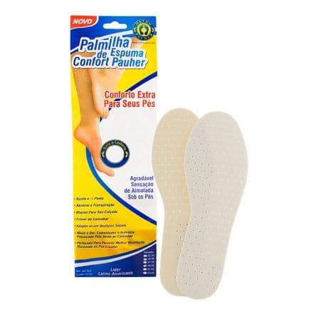 Palmilha de Espuma Ortho Pauher Confort Pauher 39/40 Unissex - Portal do Médico