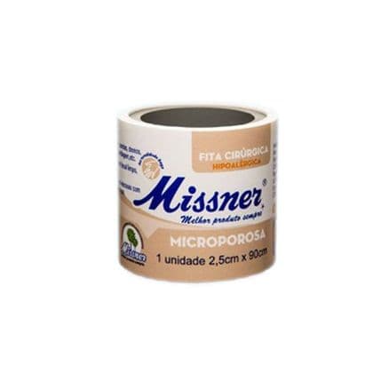 Fita Cirúrgica Microporosa Missner 2,5cmx90cm Bege