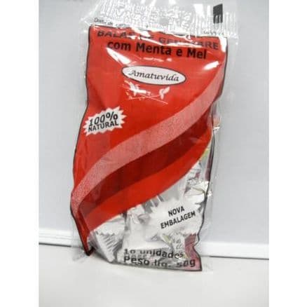 Bala Gengibre Mel Menta 50g