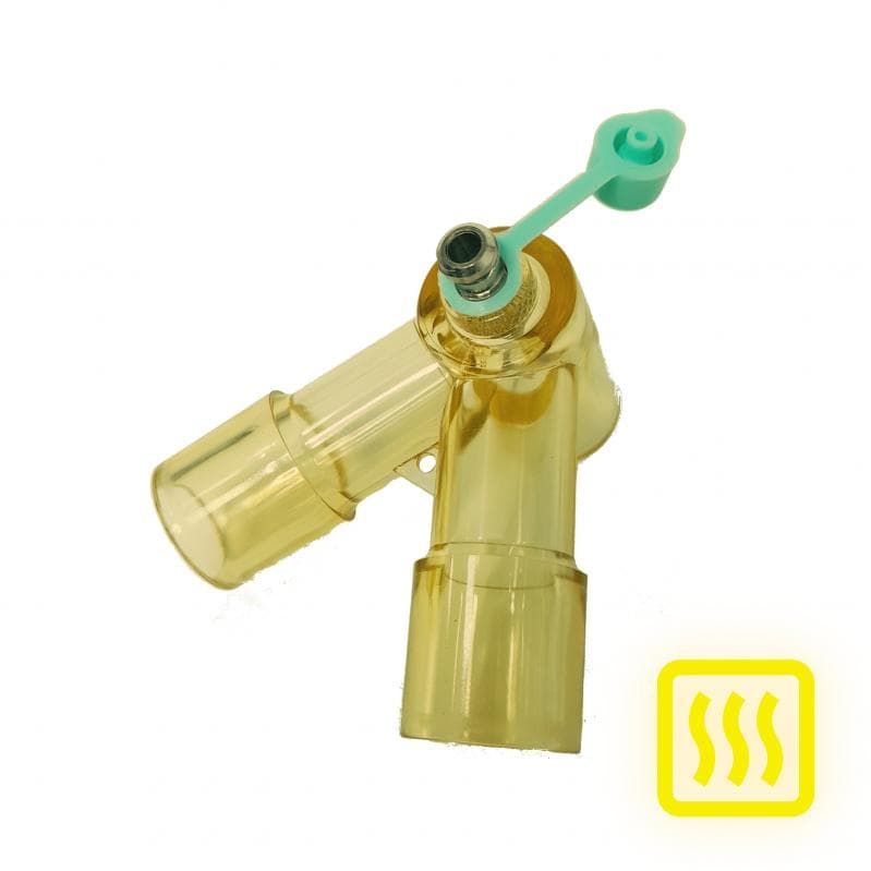 CONECTOR Y ADU 90° C/ ENTRADA METAL CAPNOGRAFIA (22M/15F x 22M/15F x 22M/15F) AUT 121° C (ANVISA: 80677040003)
