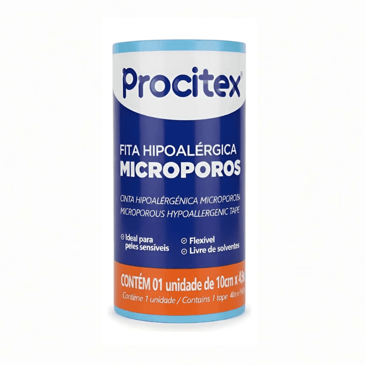 FITA MICROPOROSA 10CMX4.5M BRANCA PROCITEX – CREMER