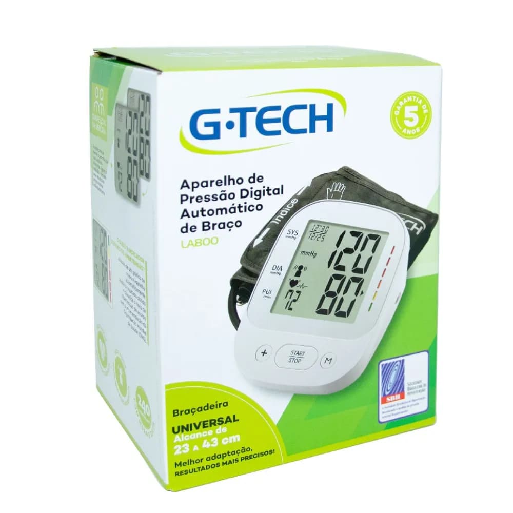 APARELHO DE PRESSAO DIGITAL AUTOMATICO DE BRACO – G-TECH