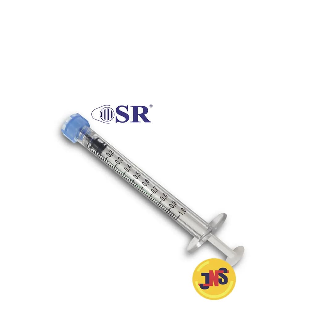 Seringa de 1ml sem Agulha Bico de Rosca