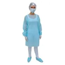 Avental Descartável Manga Longa 30G Azul - Protdesc