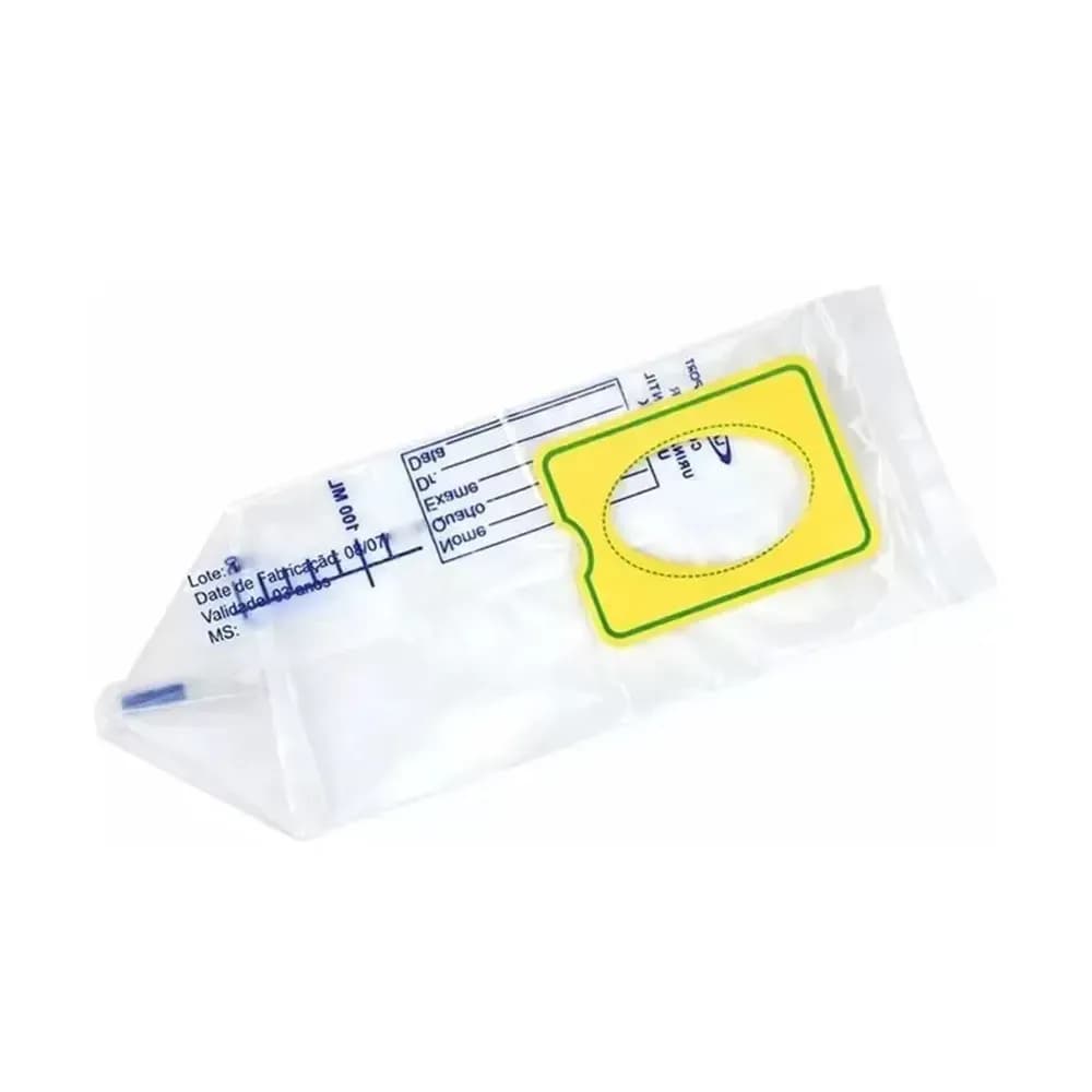 COLETOR DE URINA INFANTIL UNISSEX 100ML 100UN CRALPLAST