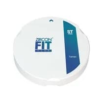 Disco de Zircônia Fit Plus White ST para Sistema ZZ de CAD/CAM