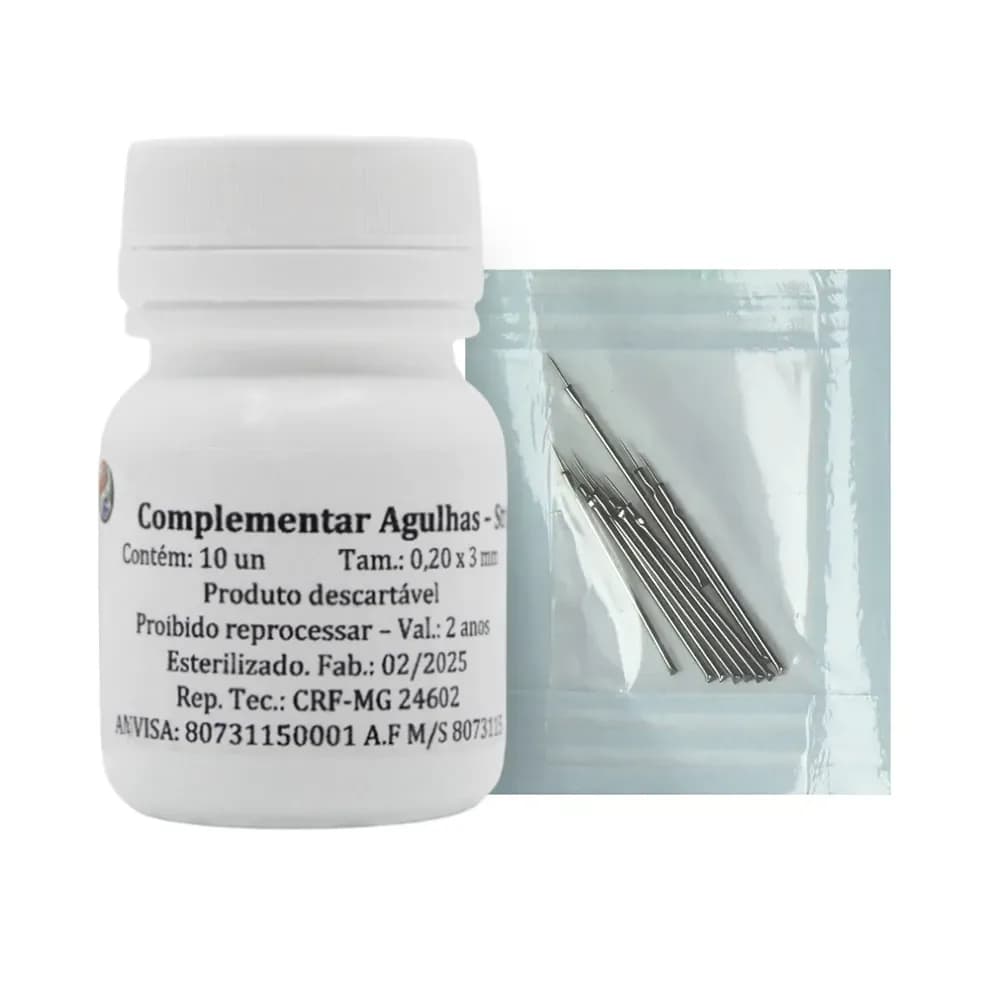 AGULHA ELETROLIFTING STRIAT COM 10 AGULHAS COMPLEMENT