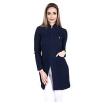 Jaleco Heloisa Feminino Azul Marinho - DANA JALECOS EXCLUSIVOS
