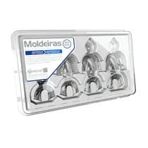 Moldeira Perfurada Adulto Inox Dentado - Bio-Art
