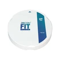 Disco de Zircônia Fit Plus White HT para Sistema ZZ de CAD/CAM D95 x H25mm Branco