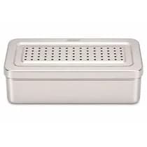 Estojo de Inox Perfurado 35x16x8cm - Golgran