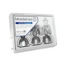 Moldeira Perfurada Adulto Inox Desdentado - Bio-Art