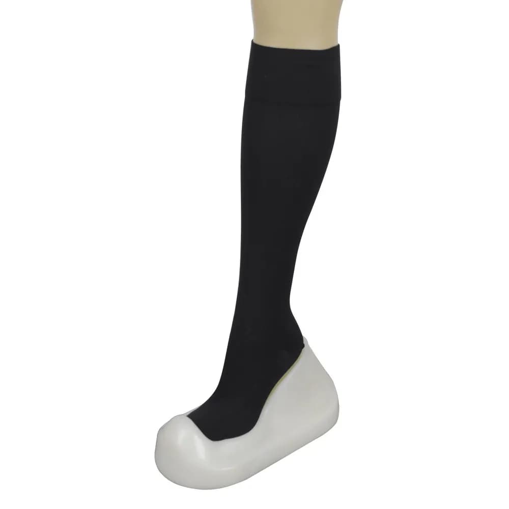 Meia 3/4 Algodão Varimed Suave Compressão Preta 18-21mmHg (8181)