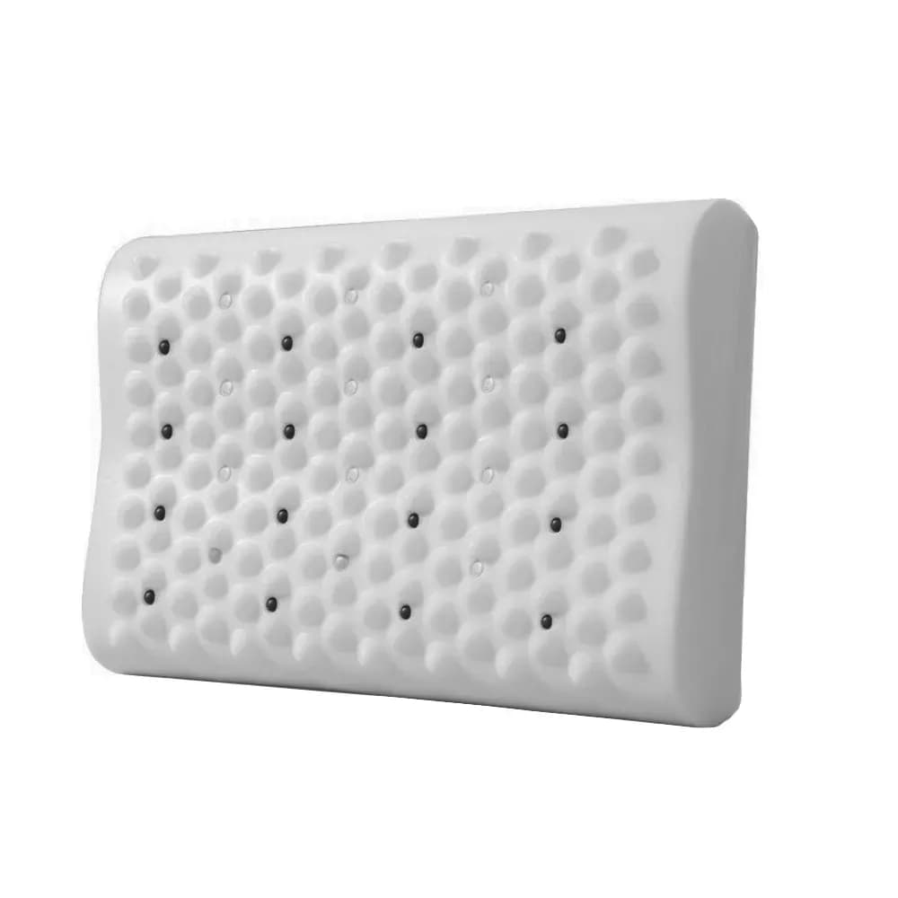 TRAVESSEIRO PONTOS MAGNETICO ANATÔMICO ESPUMA LÁTEX VIDAMAIS