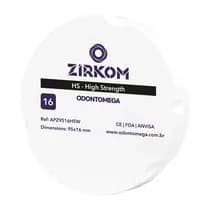 Disco de zircônia ZirkOM ZZ HS 16mm