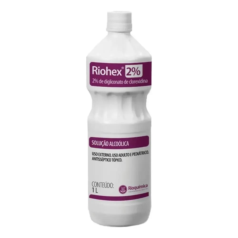 Clorexidina 2% Alcoólica 1L Rioquímica Antisséptico