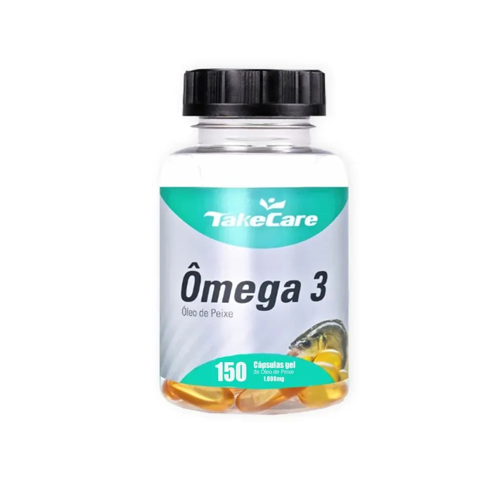 ÔMEGA 3 ÓLEO DE PEIXE 150 CÁPSULAS 1000MG TAKE CARE