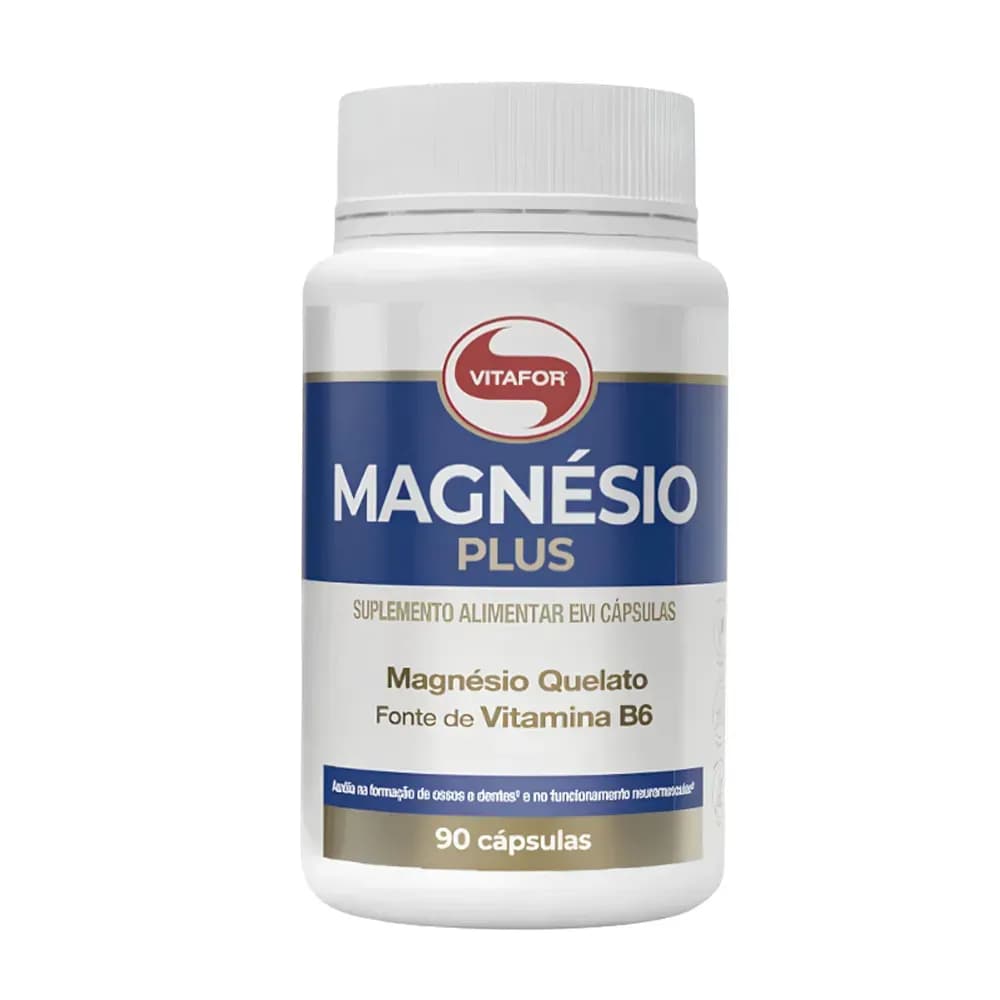 MAGNÉSIO QUELATO 90 CÁPSULAS MAGNÉSIO PLUS VITAFOR