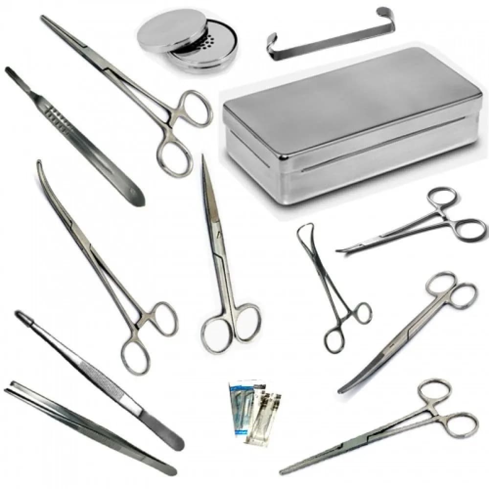 Kit Básico Cirúrgico Medicina Veterinária 43 Itens - ABC