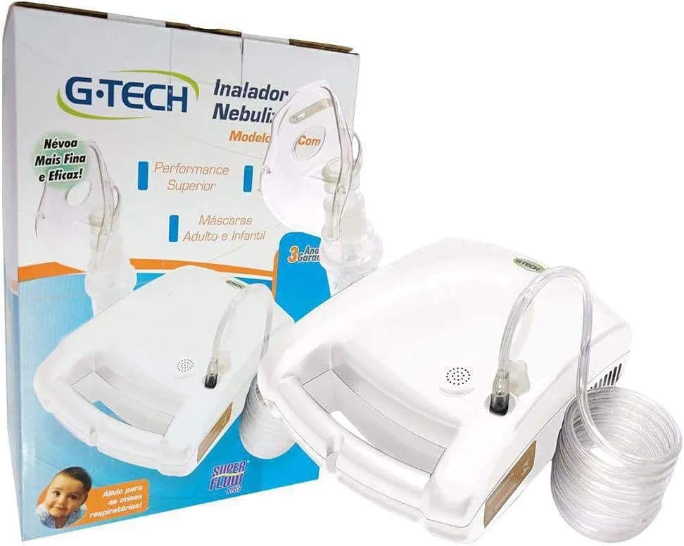 Inalador e Nebulizador de Ar-Comprimido Nebcom V - G-Tech