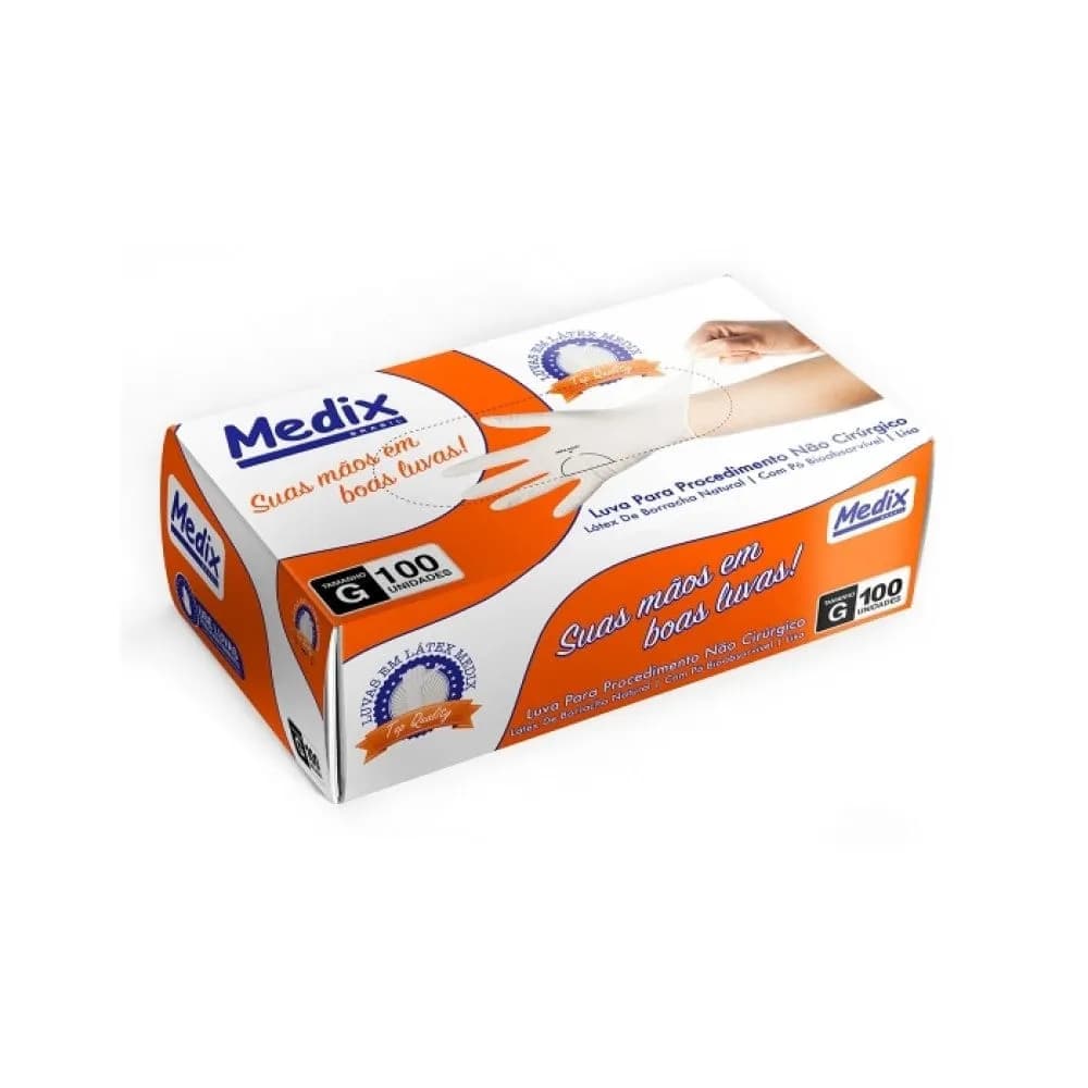 Kit 10 unidades Luva para Procedimento Não Estéril - Medix