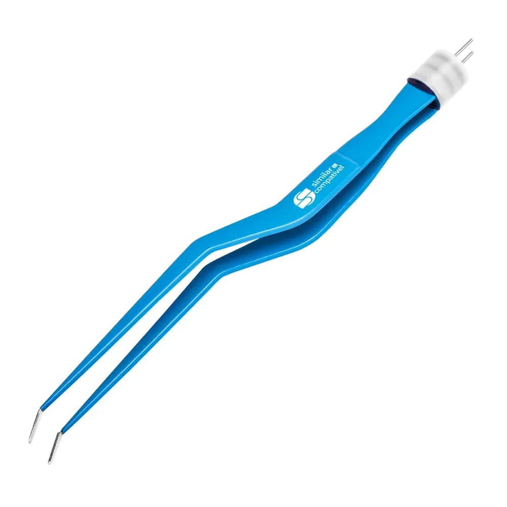 PINÇA BIPOLAR BAIONETA PONTA CURVA 1MM SIMILAR&COMPATÍVEL