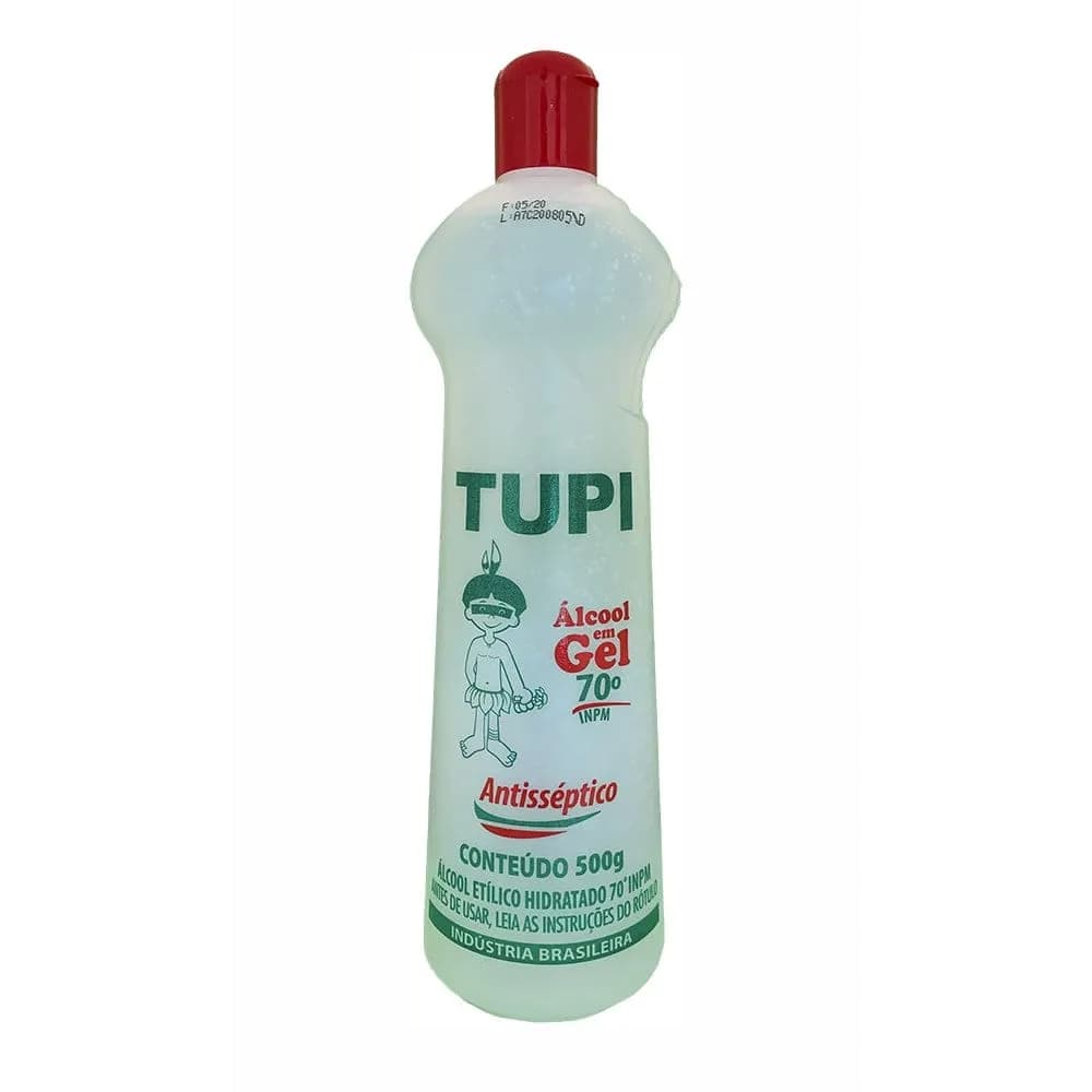 Álcool Gel 70% Antisséptico 500GR - Tupi