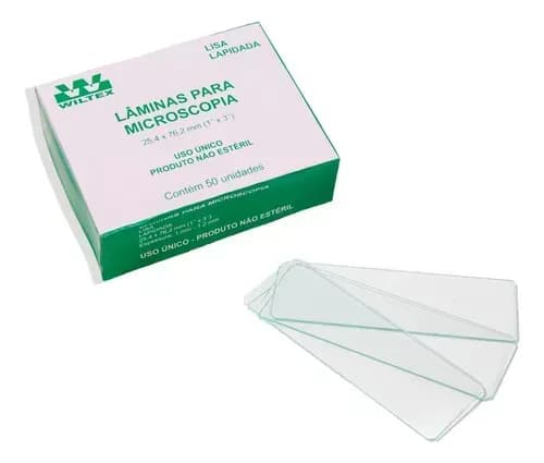 Lamina para Microscopia com 50 Unidades - Wiltex