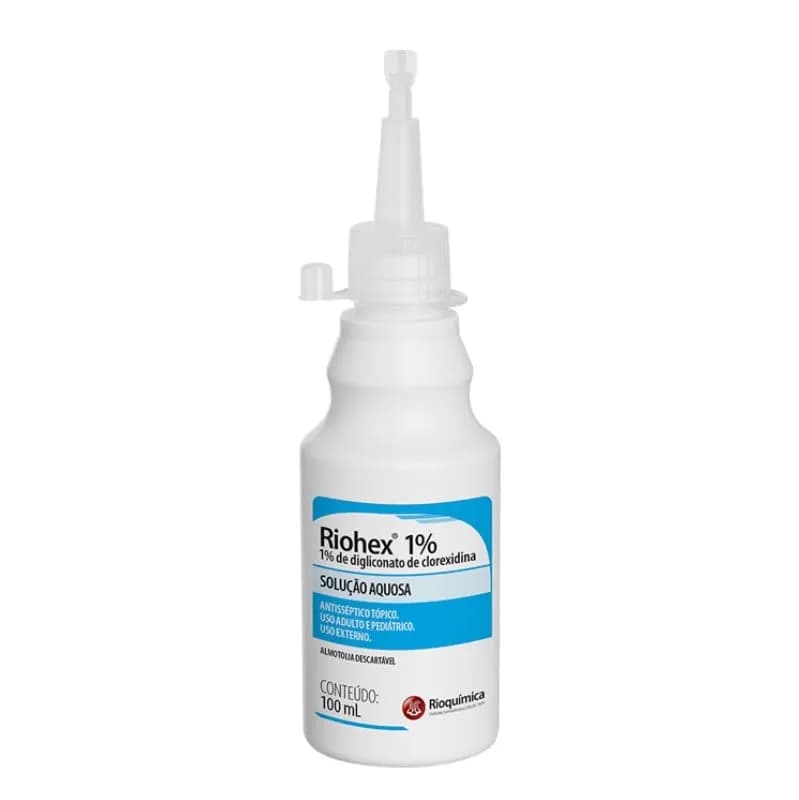 Clorexidina Riohex 1% Tópica 100mL Rioquímica Antisséptico