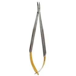 Porta Agulha Micro Castroviejo Curvo. 15 cm