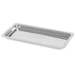 Bandeja de Inox Retangular 22x09x1,5cm