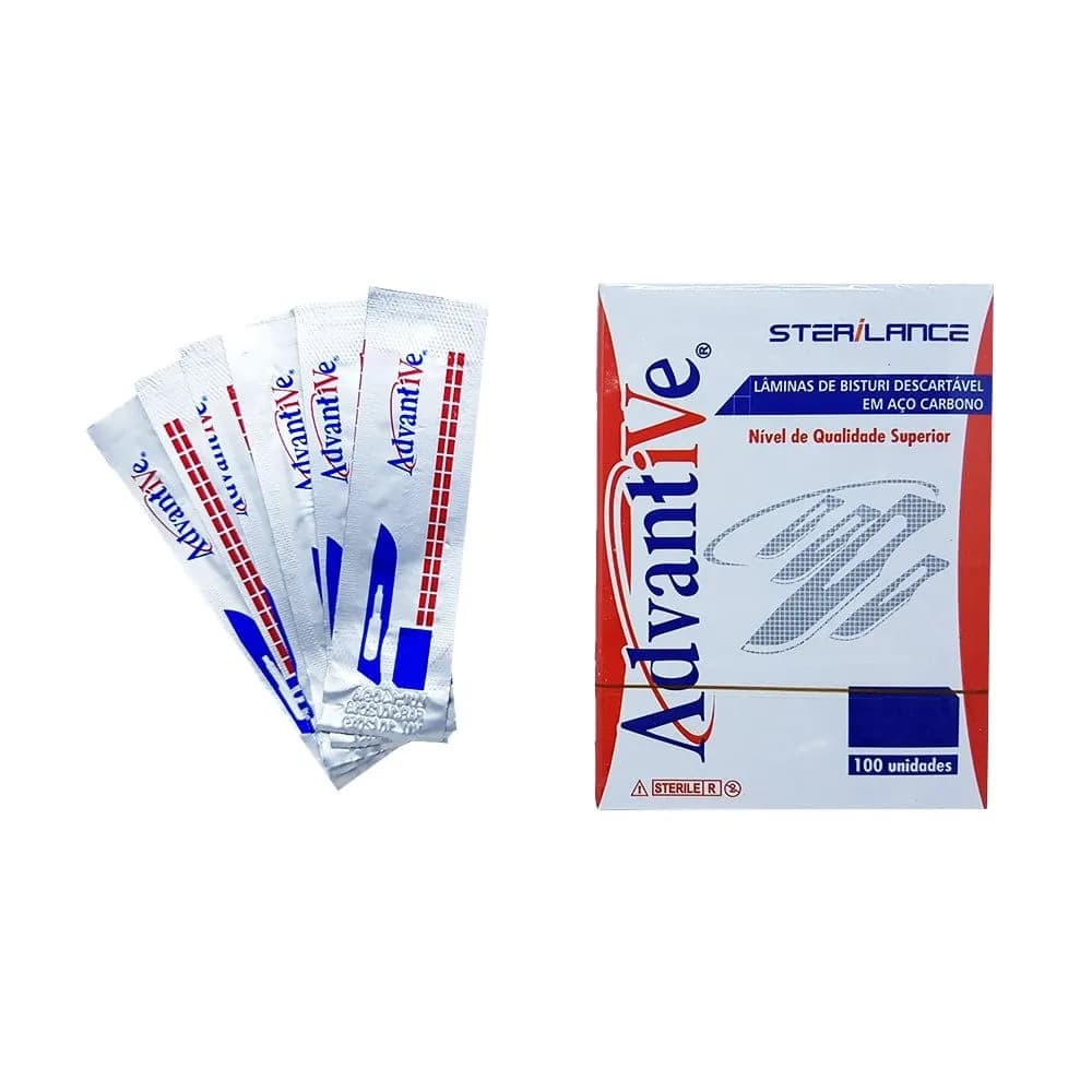 Lamina para Bisturi em aço Carbono - Advantive