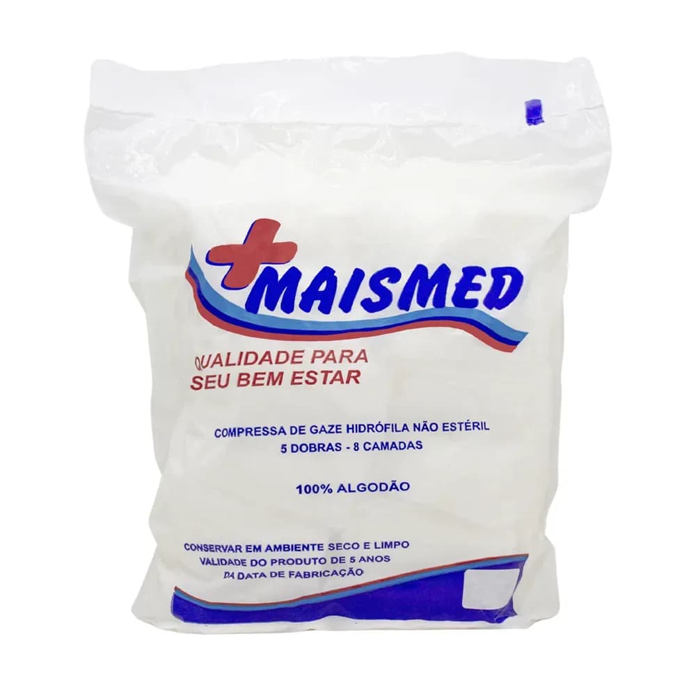 COMPRESSA DE GAZE HIDRÓFILA 13 FIOS MAISMED