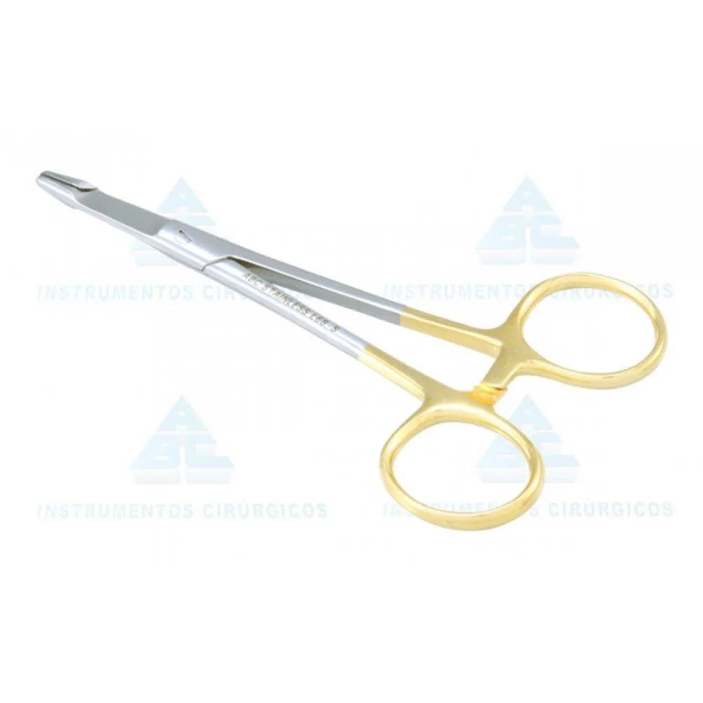 Porta Agulha Olsen Hegar 14 cm com Widea para Sutura - ABC
