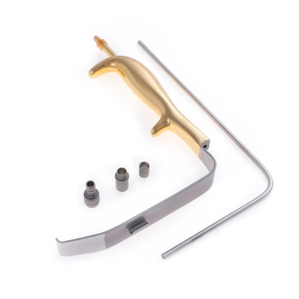 Afastador Tebbets com Entrada p/ Fibra Óptica Liso - 12 cm x 30mm