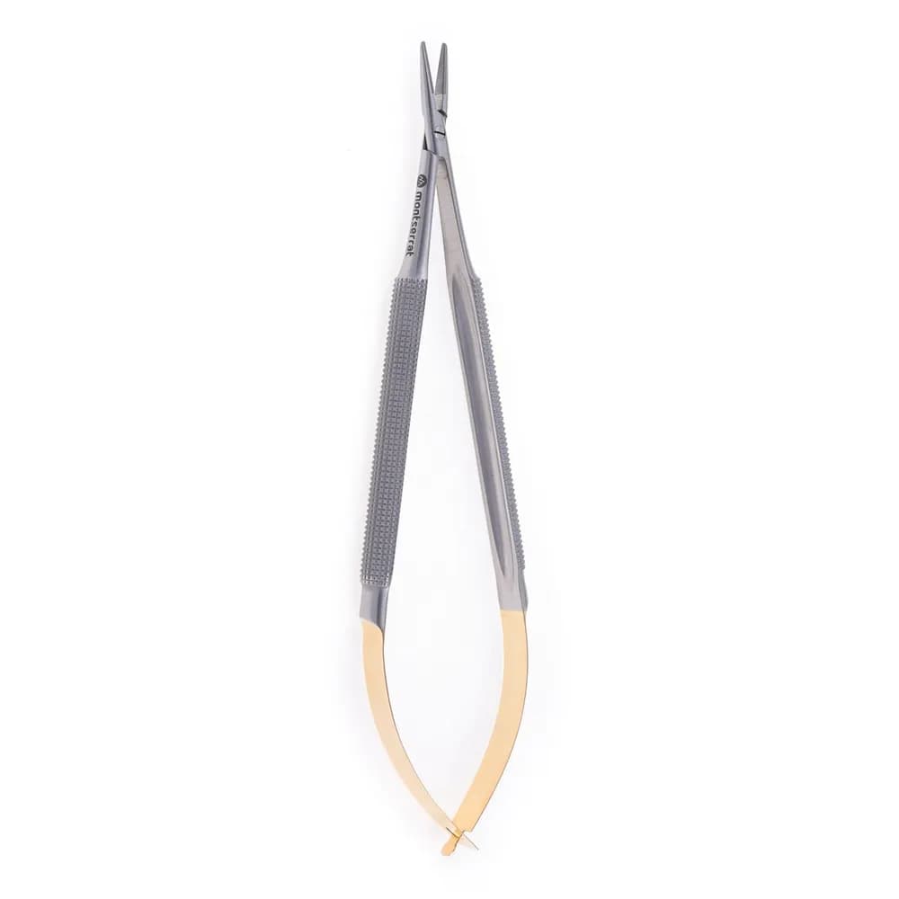 Porta Agulha Castroviejo s/ Trava Reto 20 cm c/ Vídea