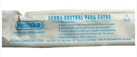 Sonda Uretral para Gatos com Janela - Provar (Tom cat)