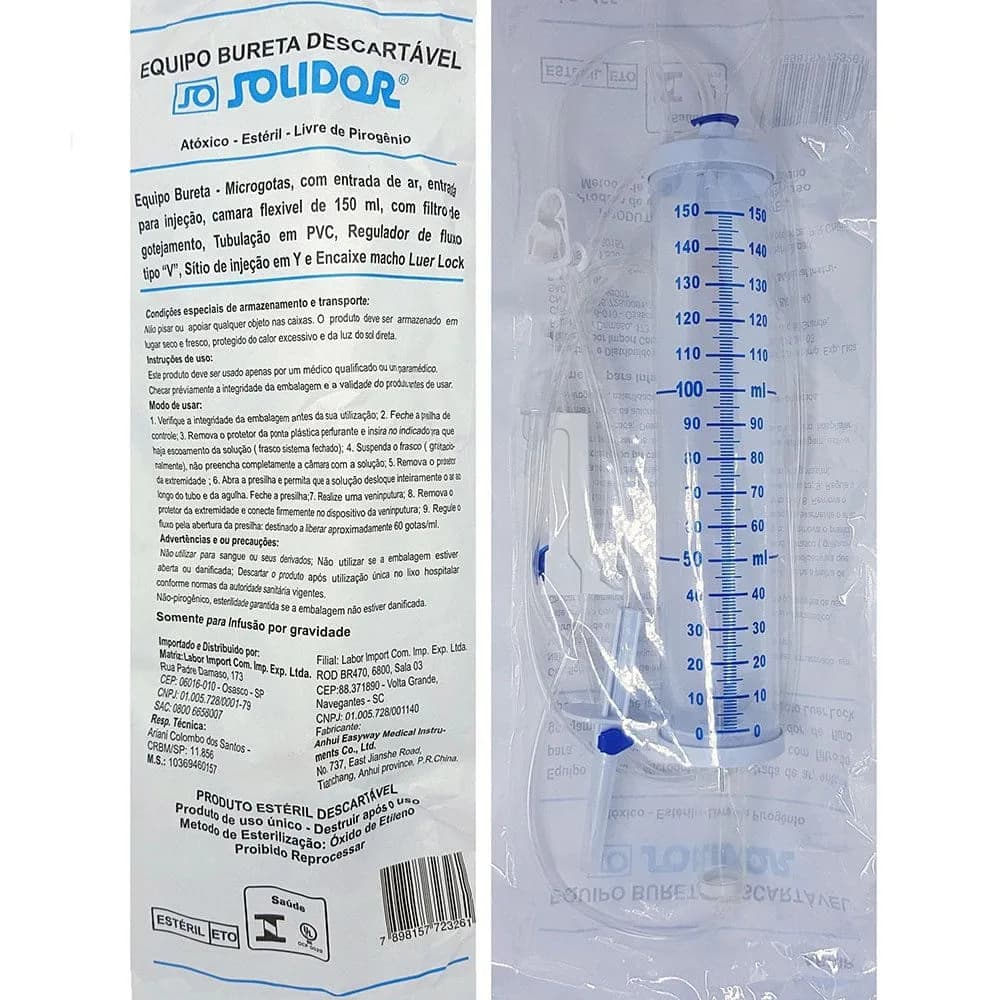 Equipo Micro com Bureta 150 ml - Solidor