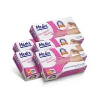 Kit 5 Caixas Luva Para Procedimento Nitrílo Sem Pó Rosa - Medix