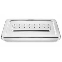 Estojo Inox Perfurado 18x8x3cm - Golgran