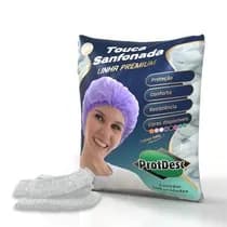Touca Descartável Sanfonada Branca - Protdesc