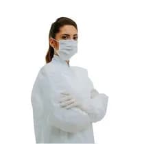 Avental TNT Manga Longa 40G Branco