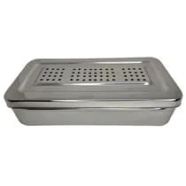 Estojo para Esterilização Inox Perfurado Autoclavável 26x12x6cm - Golgran GG
