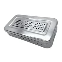 Estojo para Esterilização Inox Perfurado Autoclavável 28x14x6cm - Golgran GG