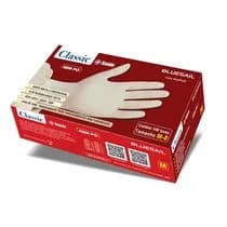 Luva para Procedimento Vinil Classic + Saúde Transparente Sem Pó - Bluesail