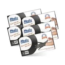 Kit 5 Caixas Luva Para Procedimento Nitrílo Sem Pó Preta - Medix