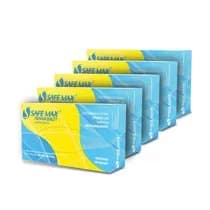 Kit 5 Caixas Luva para Procedimento Látex com Pó Premium Safemax - Supermax