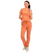 Pijama Scrub Feminino Tec Easy Loren Camel M - Dana Jalecos